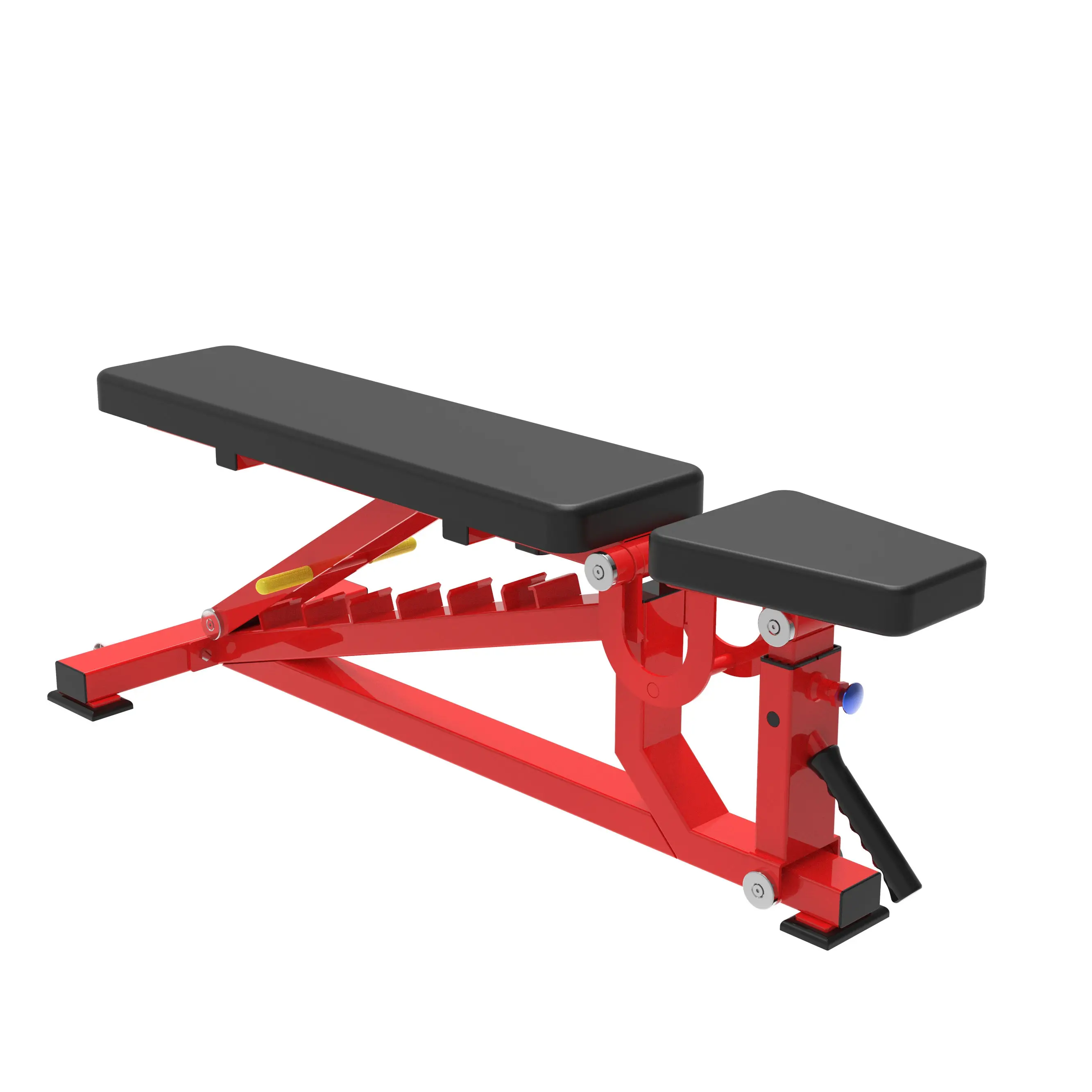 

Многофункциональный тренажер для фитнеса: регулируемая металлическая скамья для жима с откидной спинкой, для коммерческого использования, безопасная, для упражнений с гантелями и утяжелителями