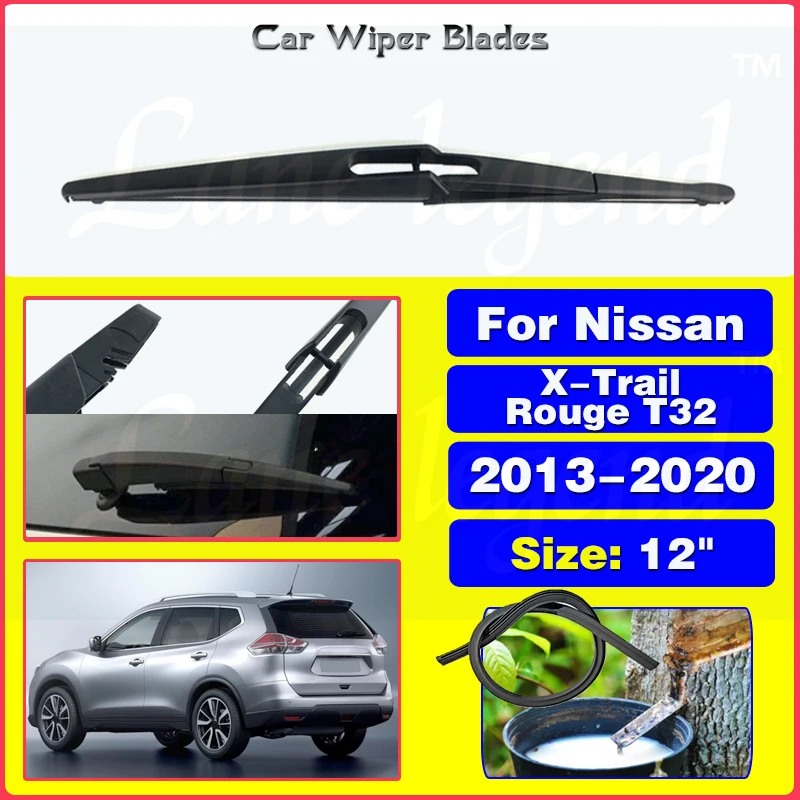 

For Nissan X-Trail Rouge T32 2013-2020 2019 2018 Rear Windshield Windscreen Washer Wiper Blade Car Accessories Accsesories 12"