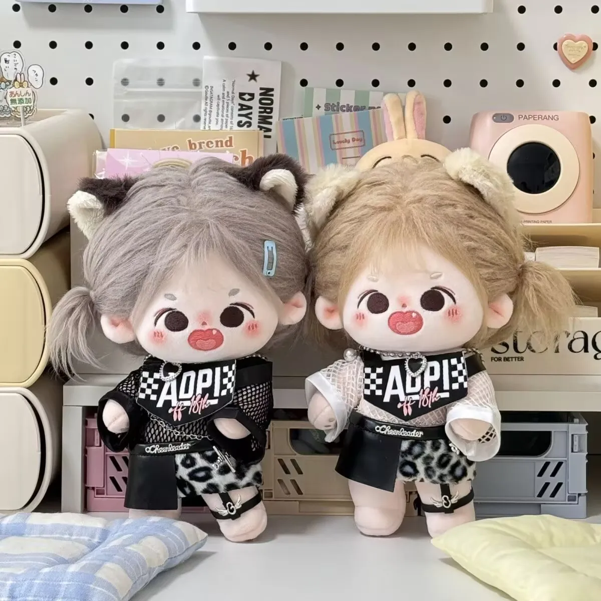 아기옷만, 정품이 아닌 20cm 또는 30cm 면 아기옷 그리드 세트(무염색 검정색) 교체 세트