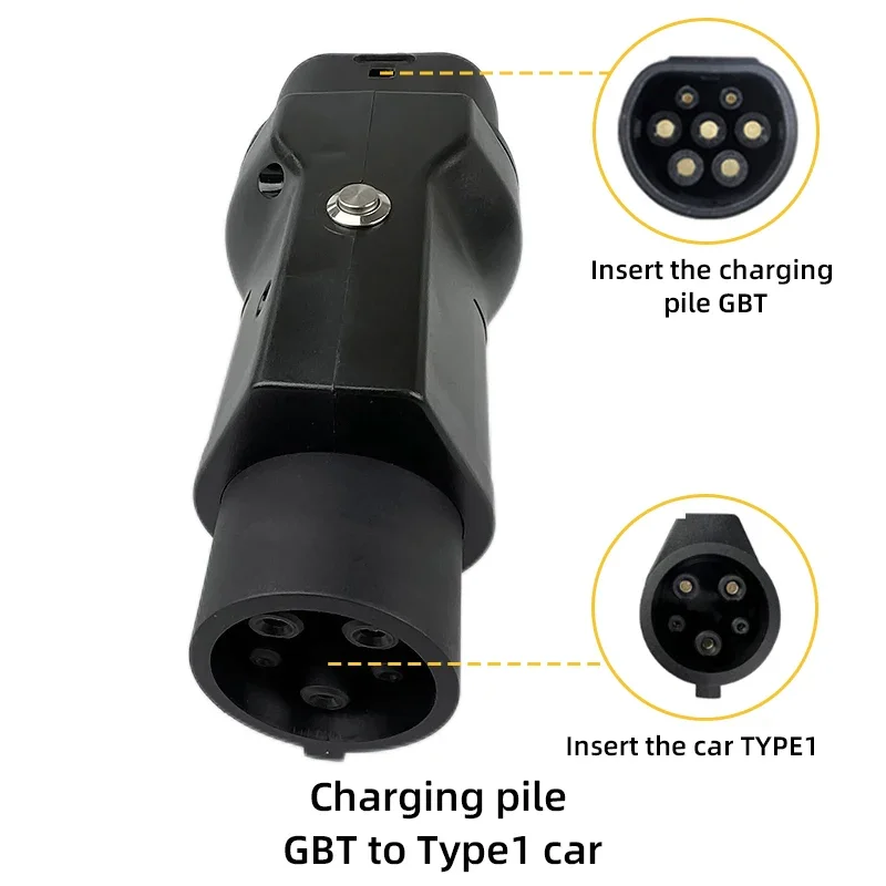 GBT To Type1 Adapter 32A 7.2kw GB/T Female Plug with Type 1 Female Converter for J1772 Electric Cars