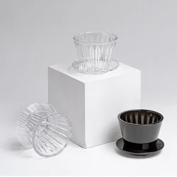 1 PC Acrylic Coffee Funnel Coffee Filter Coffee Filter Funnel Coffee Filter Cup Filter Paper Coffee Filter Cup