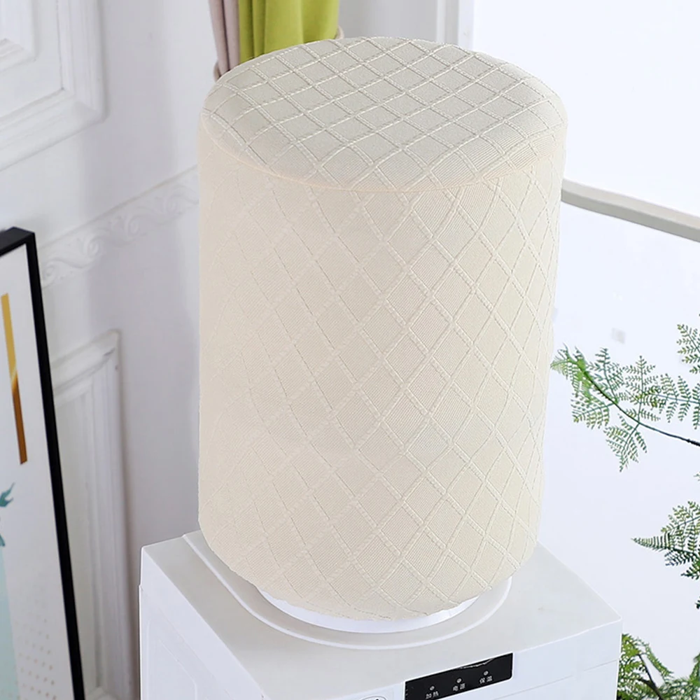 Water Dispenser Cover Water Cooler Covers Diamond Jacquard Pattern Furniture Dustproof Cover Removable Drinking Bucket Cover