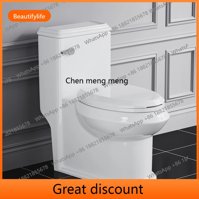 

M45 European retro siphon toilet black home bathroom creative French toilet