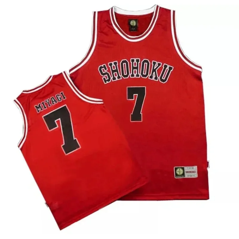 Seasonings anime Sakura AGI Hanamichi Rukawa cosplay slam dunk Jersey Shohoku school basketball team jersey quality sportswear c