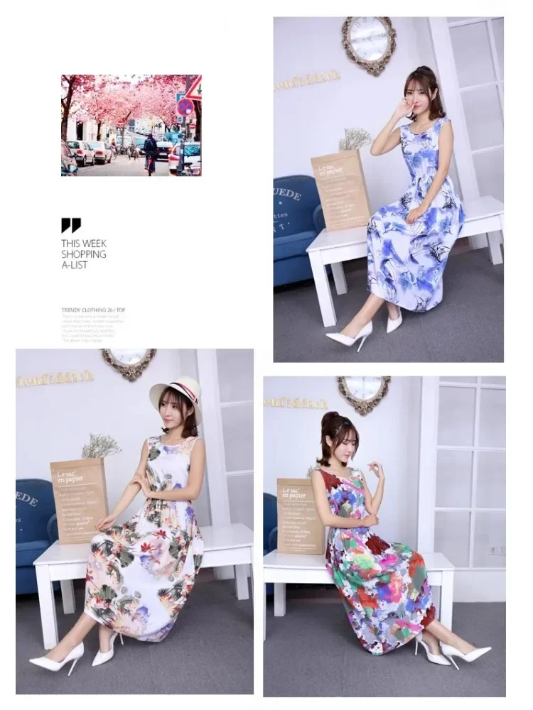 Thin Rayon Fabric Printed By The Meter for Dresses Skirts T-shirt Pants Diy Sewing Needlework Summer Cloth Soft Smooth Flower