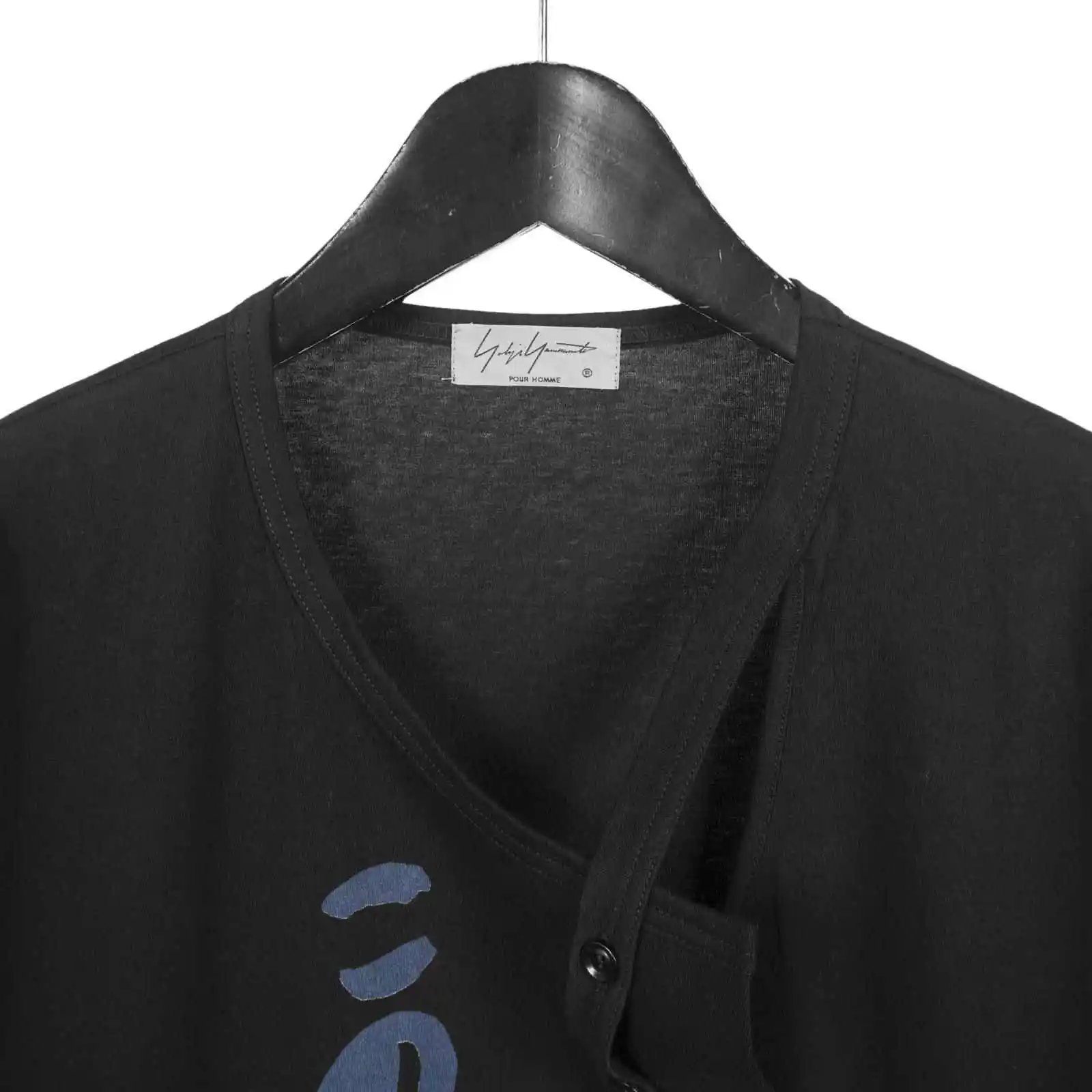 TOP-YAMAMOTO قميص ياباني أصلي بأحرف قوطية مطبوعة بأكمام طويلة للرجال والنساء ماركة أزياء هيب هوب فضفاضة