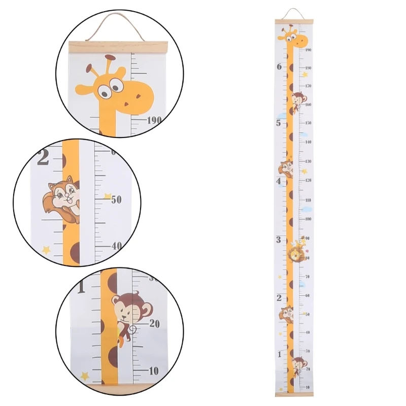 Kx4b tapeçarias parede gráfico crescimento do bebê régua medição altura do bebê removível rolar acima crianças