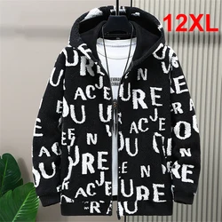 Lambswool Jacket Men Winter Thick Warm Jacket Coat Plus Size 12XL Fashion Casual Letter Design Jackets Male Big Size 12XL