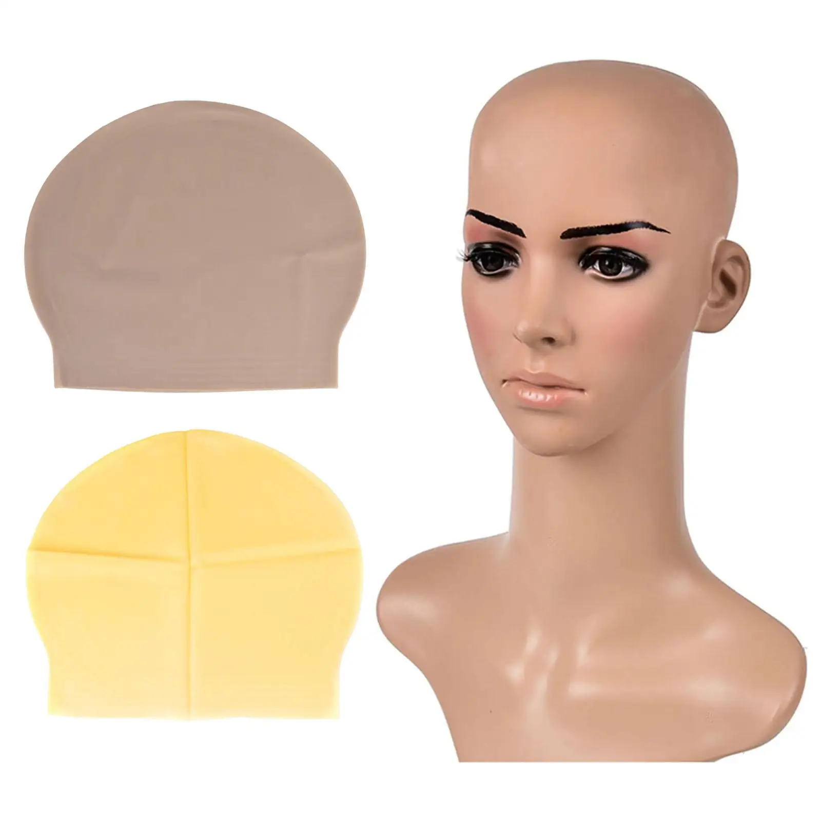 Skinhead Cap Glatze Kappe Kostüm Atmungsaktive Gefälschte Glatze Lustige Anti Slip für Halloween Prop Cosplay Party Frauen Männer