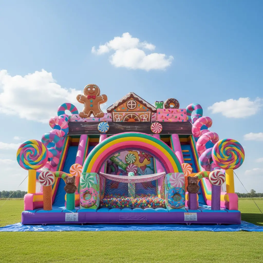 Customized PVC Bouncer House Jumping Sliding Moonwalk Amusement Park Unique Bouncy Castle Giant Unicorn Inflatable Castle