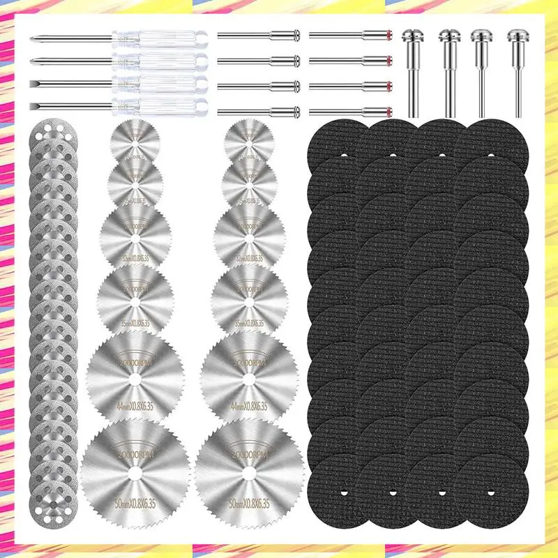 

ABJJ 88 шт. набор режущих дисков 12 шт. HSS дисковые пилы для вращающегося инструмента мужские подарки по дереву