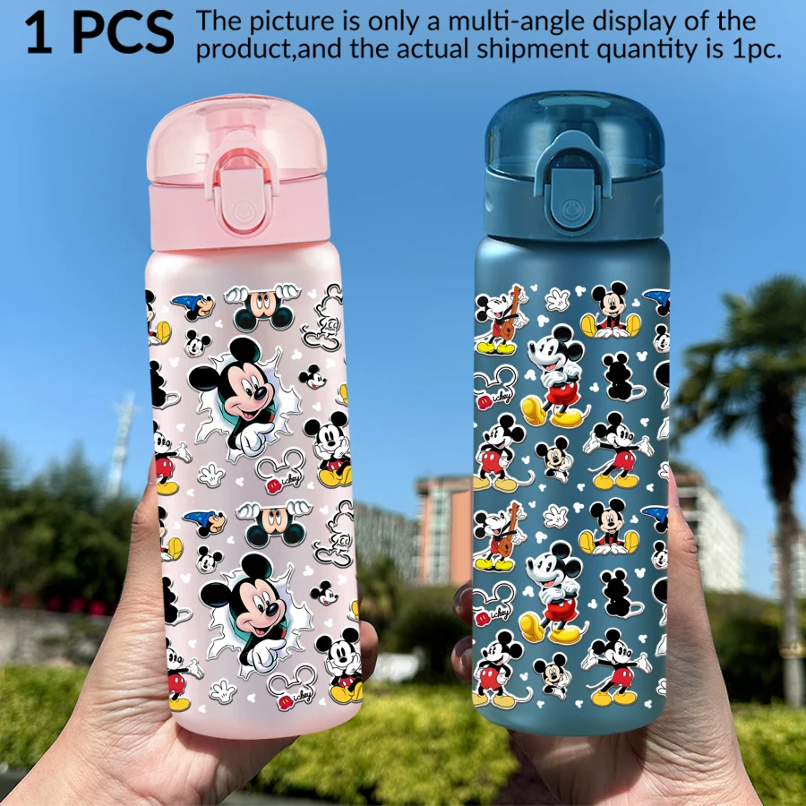 قطعة واحدة من زجاجة ميكي ماوس ديزني، نمط دونالد داك 26 أونصة، كوب ماء رياضي خارجي هدية عيد ميلاد/العودة إلى المدرسة #4