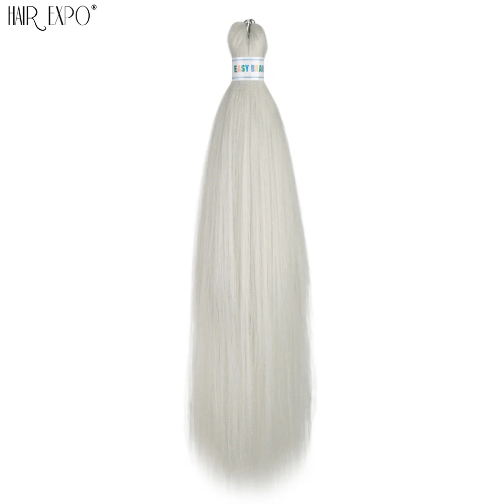 26 inch gemakkelijke vlechten haar synthetisch kleurrijk voorgerekt vlechthaar extensions jumbo vlechten ombre yaki lang steil haar