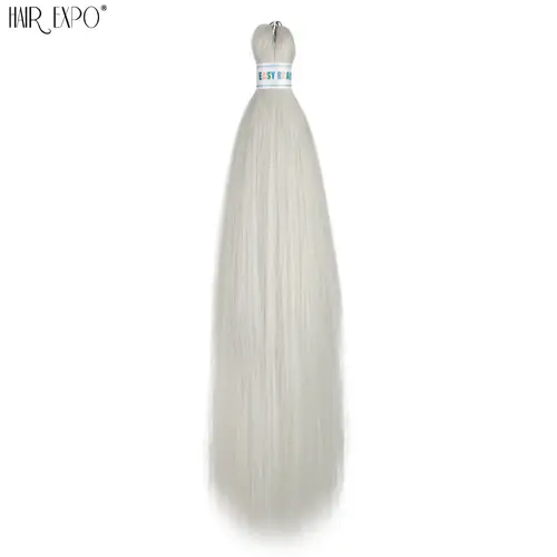 26Inch Easy Braids Hair Synthetic Colourful Pre Stretched Braiding Hair Extensions Jumbo Braids Ombre Yaki Long Straight Hair - Image 14