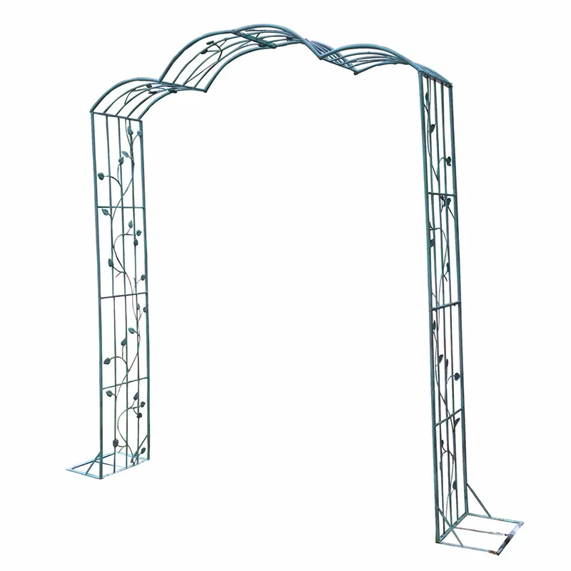 Garden wrought iron arch climbing vine shelf, balcony grape rose rose rose traction arch climbing flower stand, bracket
