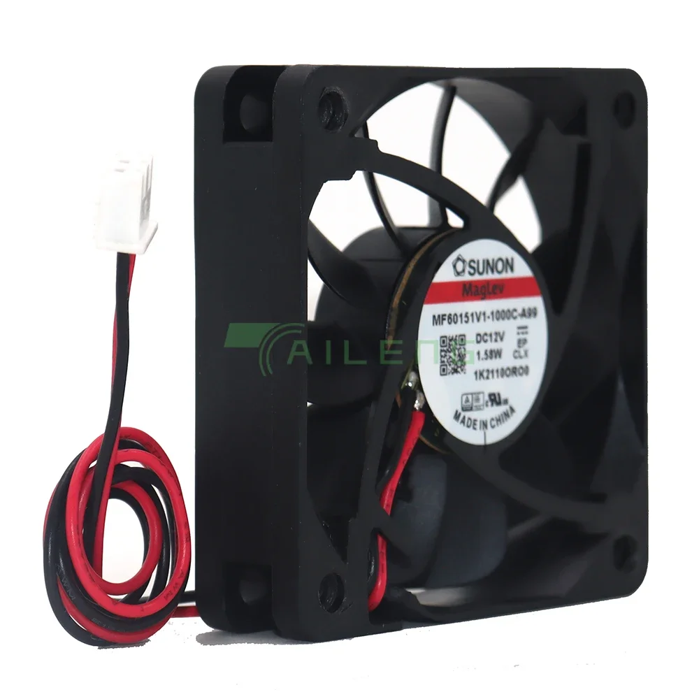 جديد SUNON MF60151V1-1000C-A99 تيار مستمر 12 فولت 1.58 واط 60x60x15 مللي متر 2-سلك مروحة تبريد الخادم