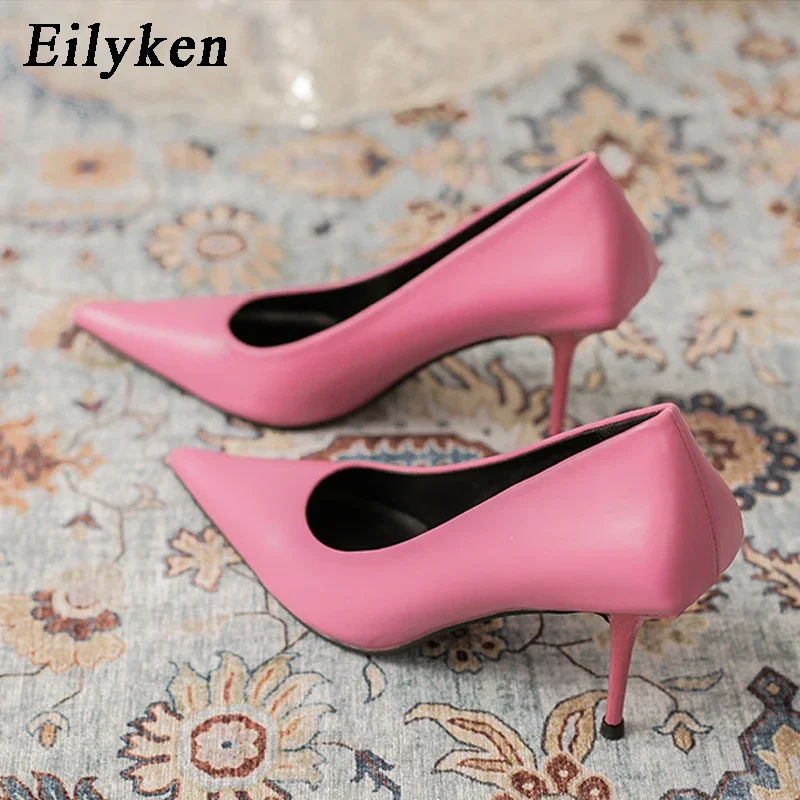 Eiyken SexyGreen Thin High Heels Pumps Women Pointed Toe Slip On Shoes Elegant Prom Wedding Stripper Ladies Sandals