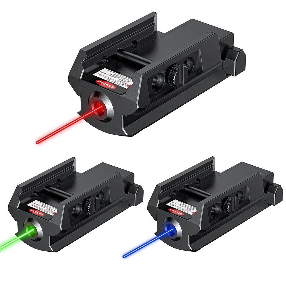 1043 Pistol Charging Laser Sight Built-In Lithium Battery Red Blue Green Lasers Optional Compact Self-Contained Shooting Aid