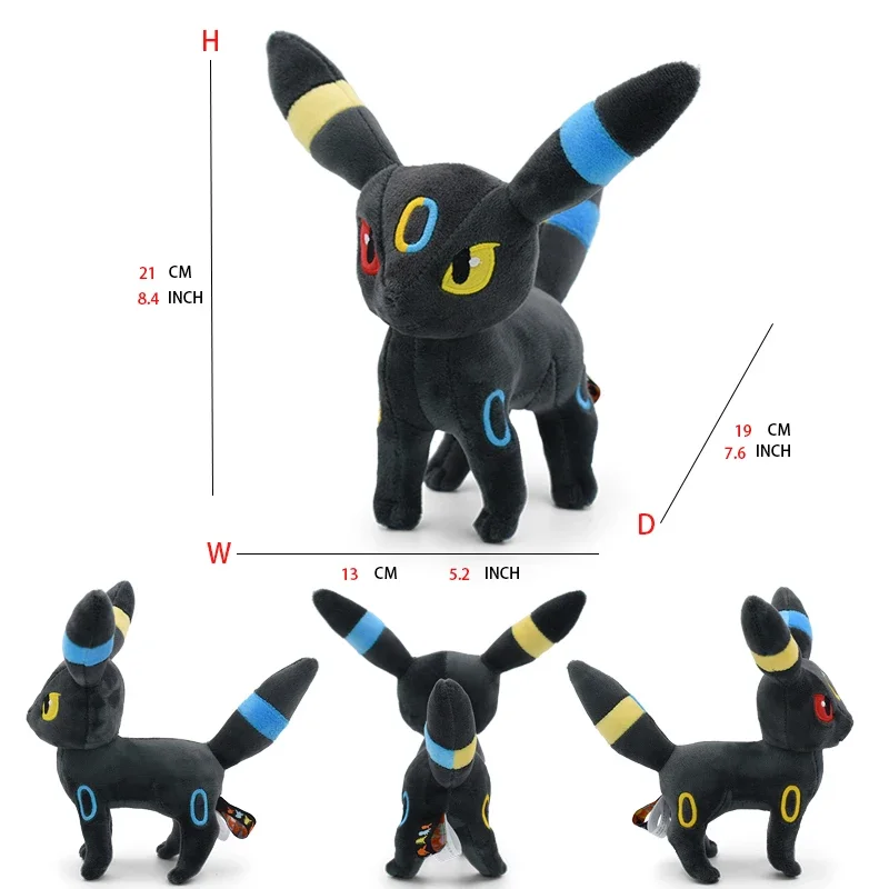 2025@Leafeon Vaporeon Glaceon Sylveon Espeon Umbreon Vaporeon Sylveon Plush Toys Game for Collectible Gift,Soft Plushies Stuffed