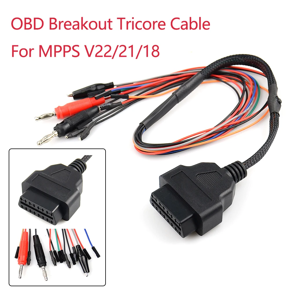 

Соединительный кабель OBDII MPPS V21 OBD2 Диагностический адаптер MPPS V18 OBD Breakout Tricore Кабель ECU Bench Pinout MPPS V22