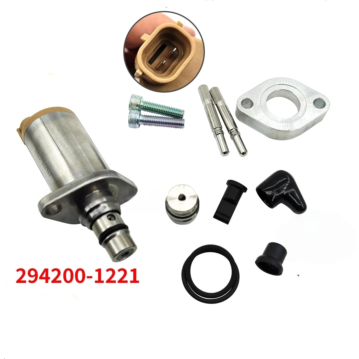 

294200-1221 diesel pump 4HK1/6HK1J05E/J08E SCU valve Solenoid valve long valve is suitable for Hitachi Kobelco excavator parts