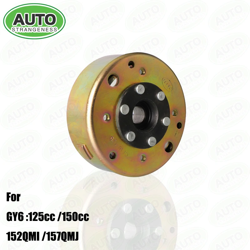 

For:GY6 125cc, 125cc ,150cc ,152QMI, 157QMJ , coil magnet 8-pole scooter engine GY6150 flywheel magnetic motor rotor 8-pole