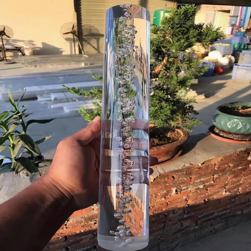 Bubble Transparent Clear PMMA Acrylic Rod Bar Rod Sticks Pole Columns