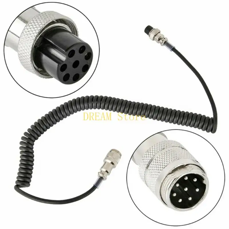 Sound Transmission 8 Pin Aviation Connector Cable Cord For EMS53 EMS57 MC44 TM241 HM36 Clear Sound In Recording best sale