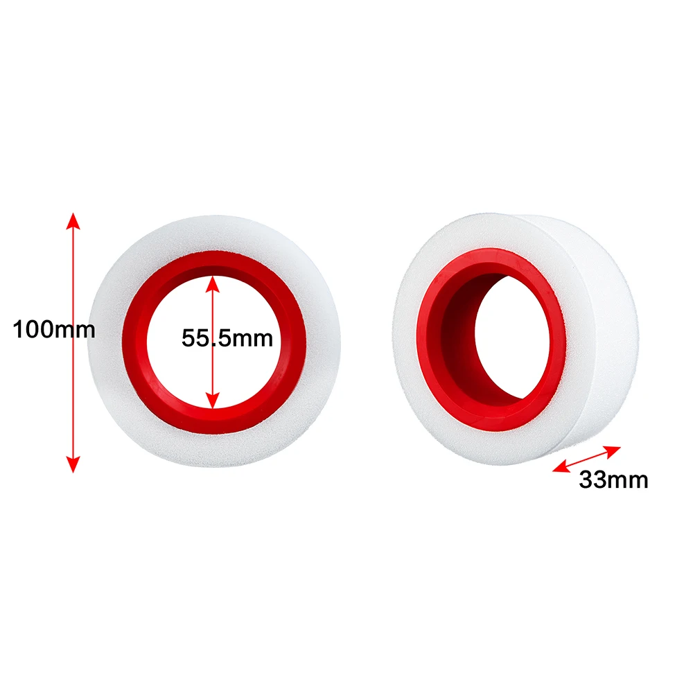 Mibidao 4 peças de pneus de roda de 1.9 polegadas 105-110mm 115-120mm inserção esponja de espuma embutida para axial scx10 90046 trx4 1/10 rc peças de carro