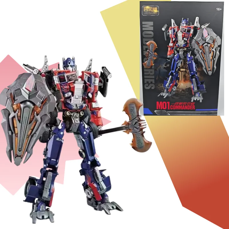 

【IN STOCK】Black Apple WJ M01D OP Commander Metal Version 21cm Transformable Robot Collection Model Action Figure Boys Toys Gift