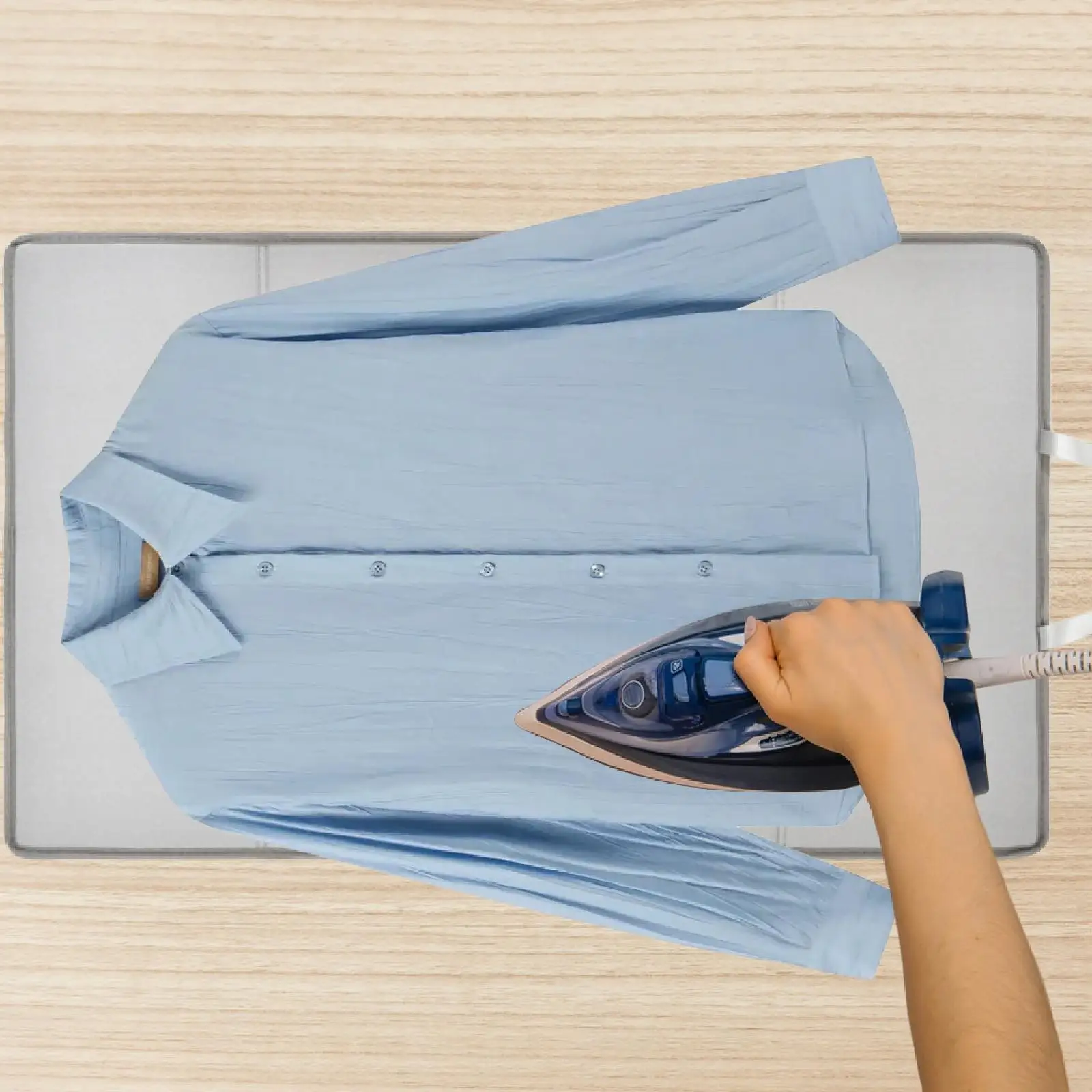 

Portable Ironing Blanket Foldable Tabletop Ironing Pad Heat Resistant Laundry Board for Clothes Sleeves Cuffs Home