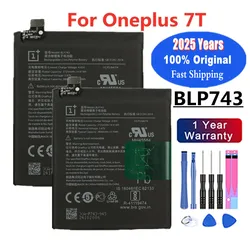 2025 Years 1+ 100% Original Phone Battery For OnePlus 7T One Plus 7T BLP743 3800mAh High Quality Phone Batteries Bateria + Tools