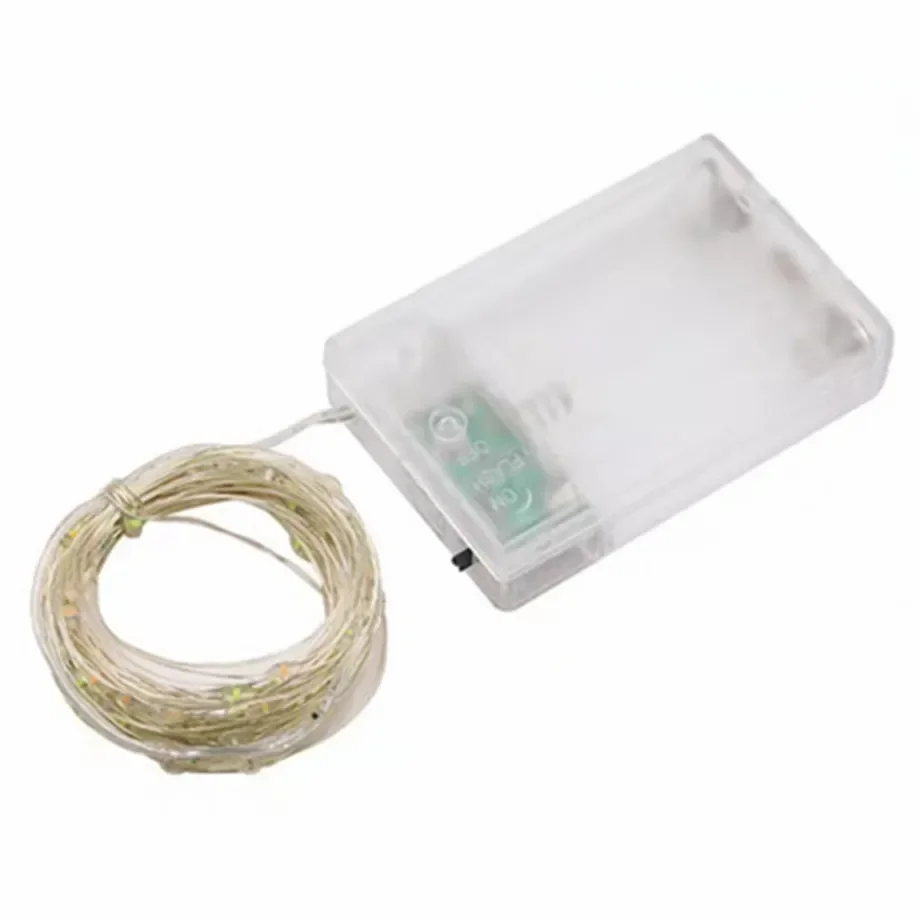 20M LED String Lights batteria USB lampada ghirlanda in filo di rame illuminazione fiabesca impermeabile per esterni per decorazioni natalizie per feste di matrimonio