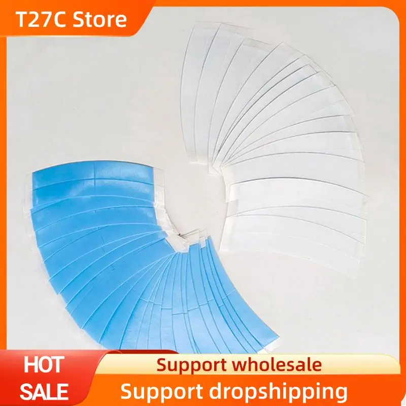 

T27C 72Pc/Lot Strong Fixed Wig Double Tape Wig Adhesive Extended Hair Strip Waterproof For Toupee Lace Wig With Slitting Line