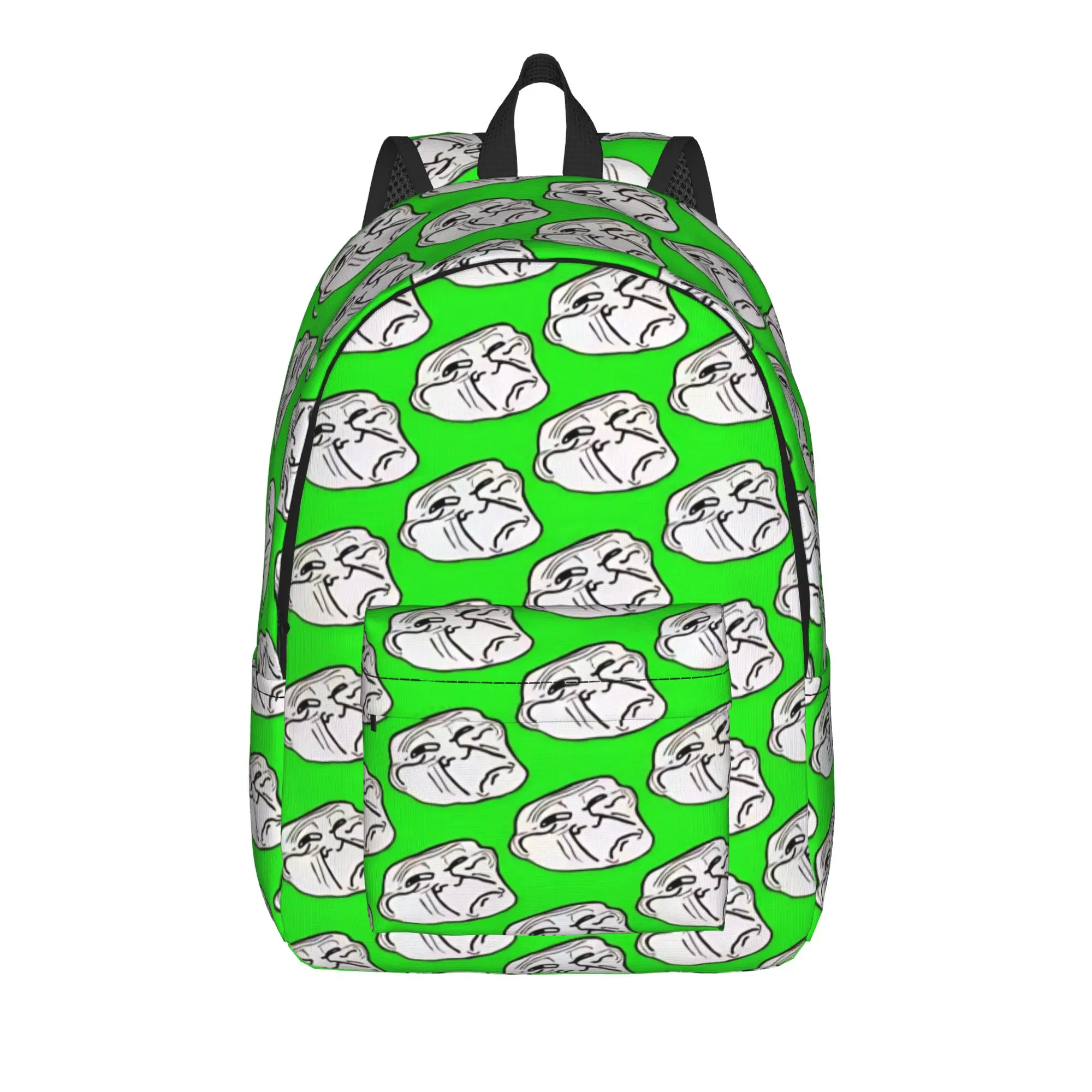 Crying Troll Face Meme Funny Backpack for Men Women Teenage Student Business Daypack Comic Humor Laptop Canvas Bags Gift