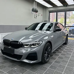 Premium PET Gloss Nardo Grey Vinyl Wrap Film Air Release Self Adhesive Decal Sticker Motorbike Car Wrapping Foil