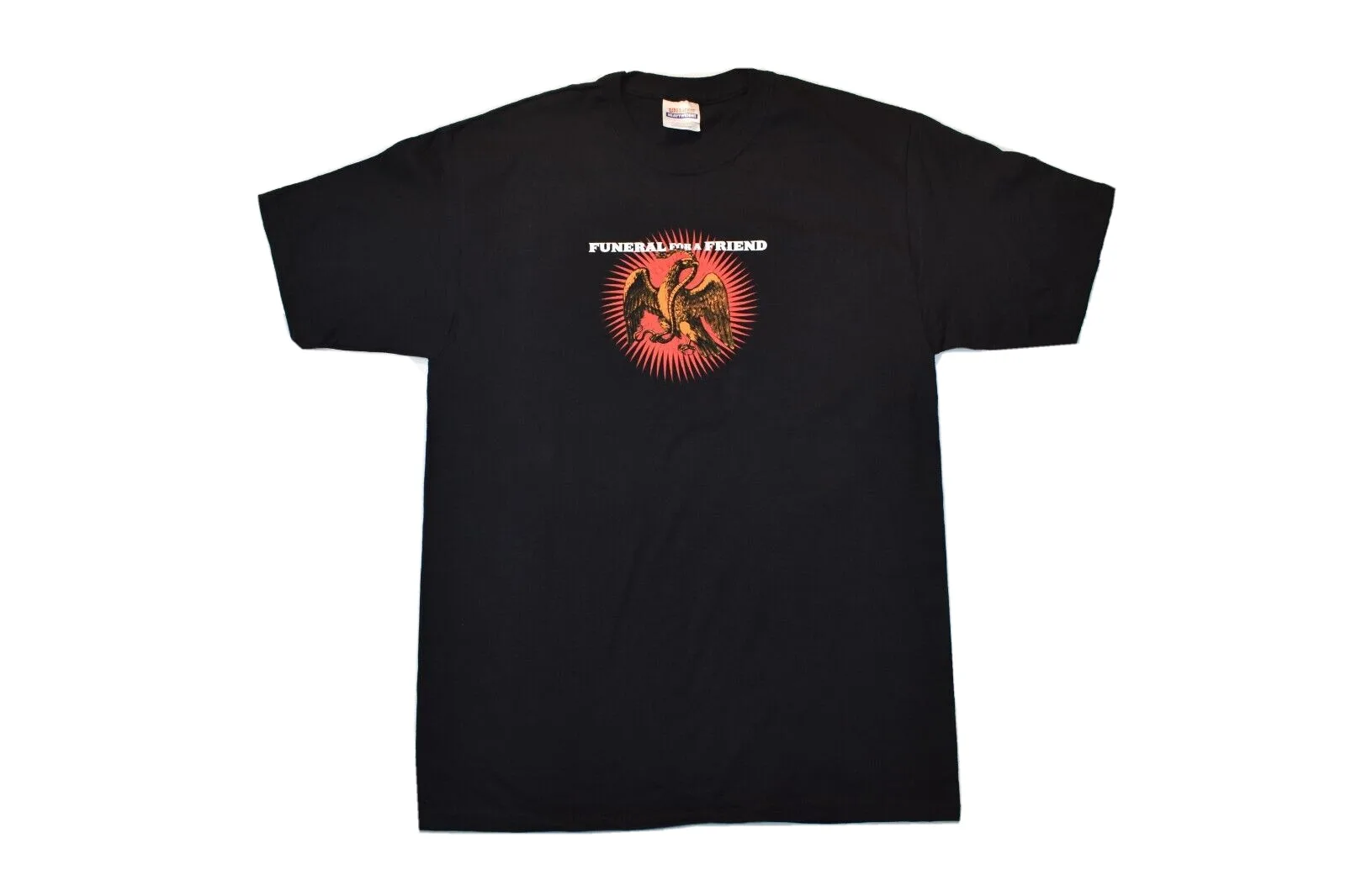 Camiseta de Funeral para un amigo para hombre, camisa negra de música Hardcore, serpiente, águila, nuevo L