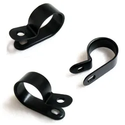 R Type Clamp Wiring Fixed Button Clip Cable Black Thickening Management Clip Line Deduction Insulation Plastic Wire Clamp