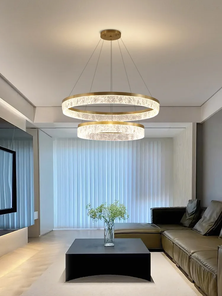 Italian light luxury living room chandelier modern minimalist bedroom dining room creative new