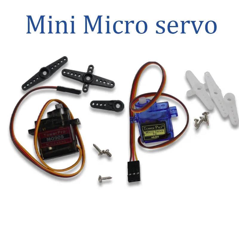 

1/2/4Pcs SG90 MG90S 9g Digital Mini Micro Servo 180/360Degree for Rc Helicopter Airplane Mini Boat Car MG909G Trex 450 RC Robot