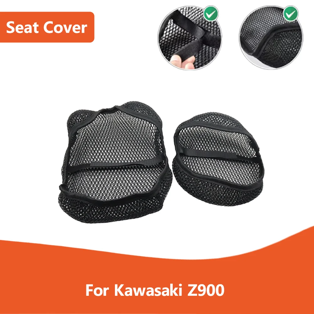 

For Kawasaki Z900 Z 900 Motorcycle Accessories 3D Mesh Fabric Cushion Waterproof Protection Seat Cover