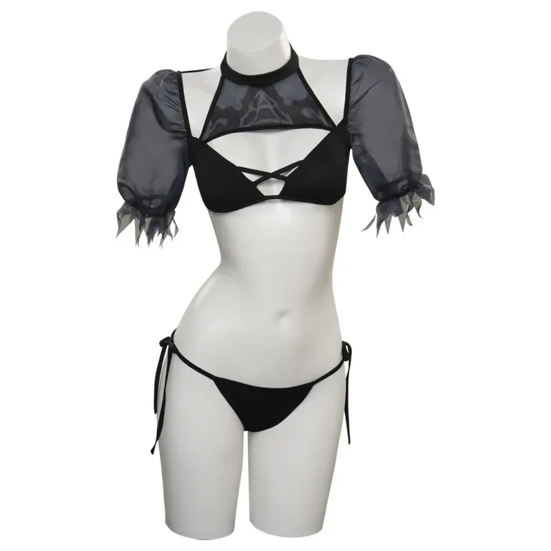 2025 22 YoRHa 2B Косплей Купальник Женский Костюм Аниме Игра NieR No 2 Type B Ролевая Игра Фантазия Наряды Необычные Платья Партия Ткань Di