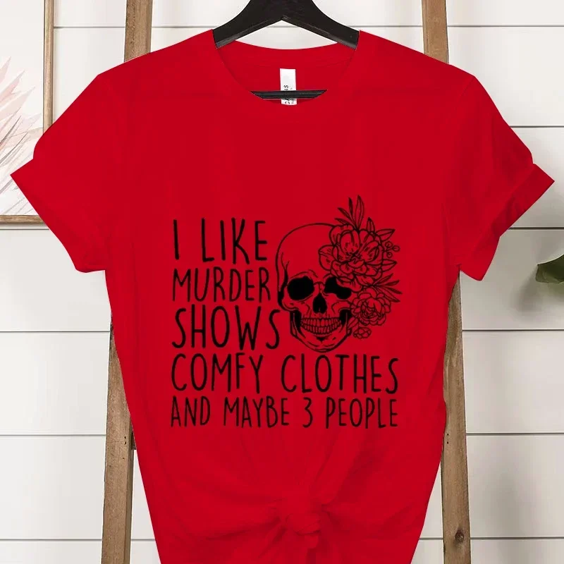 Ropa de verano Me gusta el asesinato عرض ropa com comoda y tal vez 3 شخصا mamá regalos الفقرة mamá مودا موخير camisetas