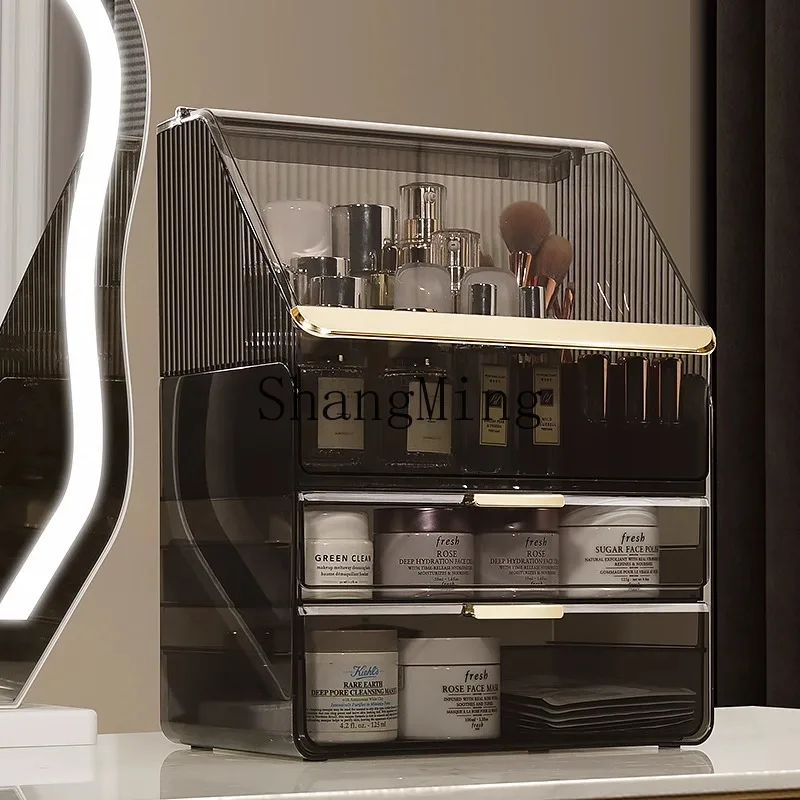 

CL Dust-proof Cosmetics Storage Box Dresser Desktop Skin Care Products Lipstick Drawer Storage Shelf Transparent Acrylic Box