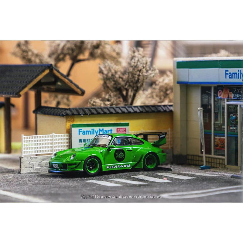 TW In Stock 1:64 RWB 993 Rough Rhythm Fuel Fest Student Driver Diecast Diorama Car Model Tarmac Works