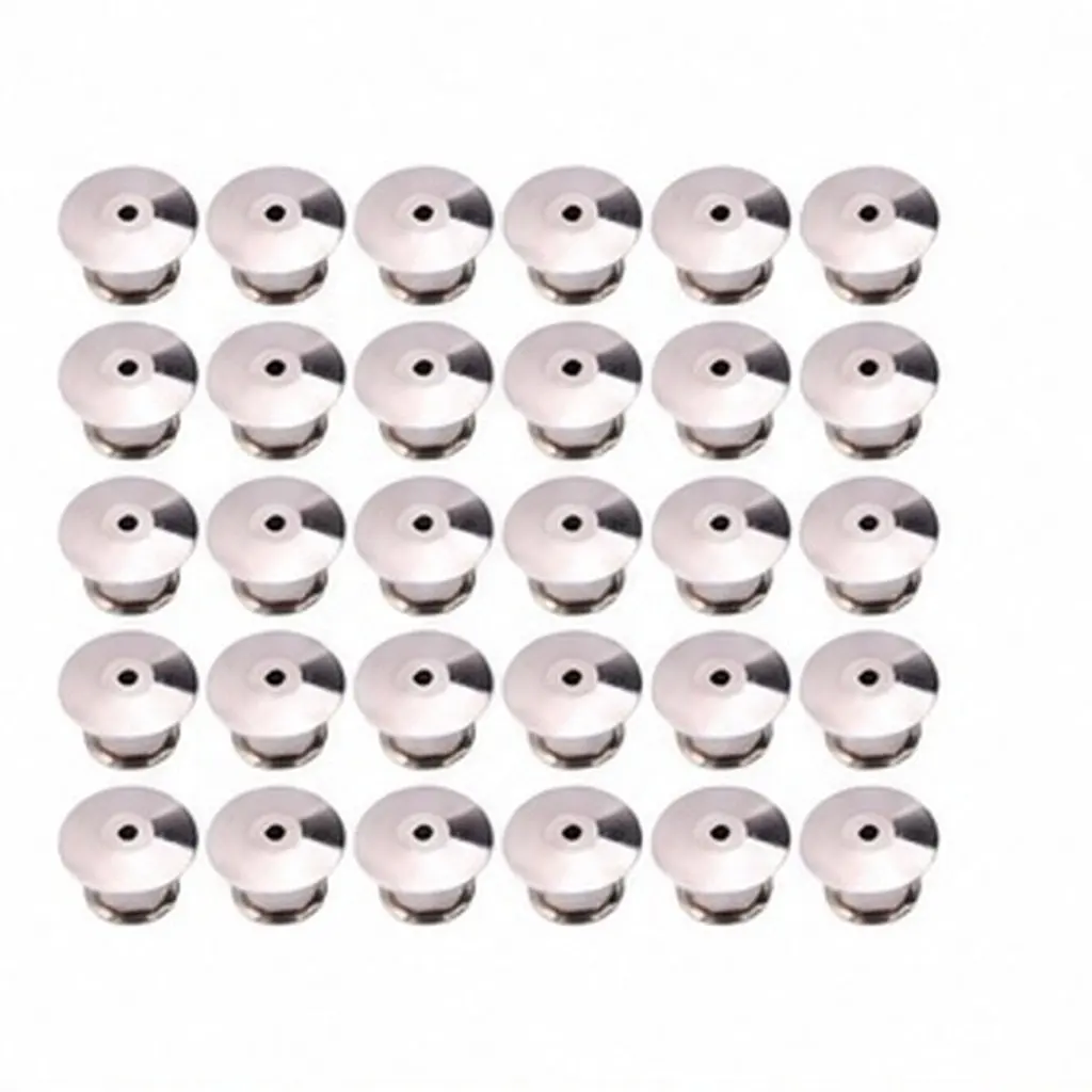 30Pcs Premium Metal Flat Pin Backs Locking Clasps for Badges Brooches Lapel Pins Books Display Vest Hat Jewelry Accessories
