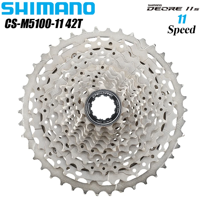SHIMANO DEORE CS M5100 11 Speed 11-42T 11-51T Cassette HYPERGLIDE For MTB Bike Cassette Sprocket 11V HG Flywheel Original Parts