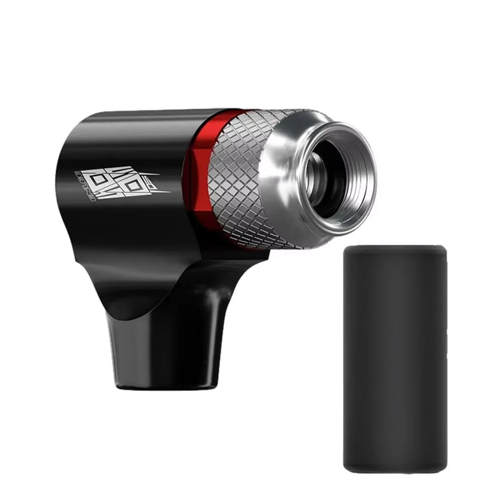 

Aluminum Alloy CO2 Mini Pump with Protective Sleeve Automatic Safety Bike Pump Nozzle Presta Valves Leak-proof