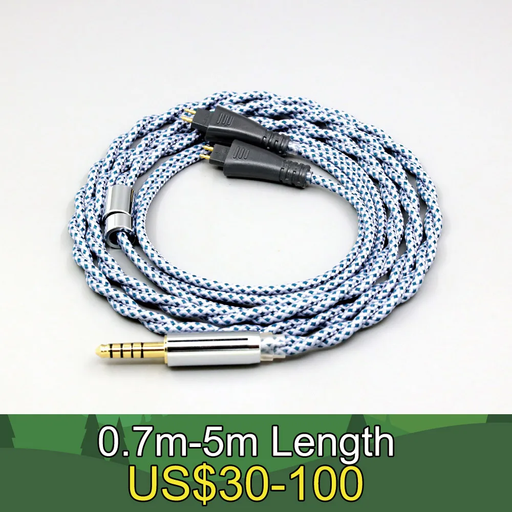 99% Pure Silver Mix Graphene OCC Shielding Earphone Cable For FOSTEX TH900 TH1000RP TH1100RP TH-909 TR-X00 TH-600 MK2 LN008649