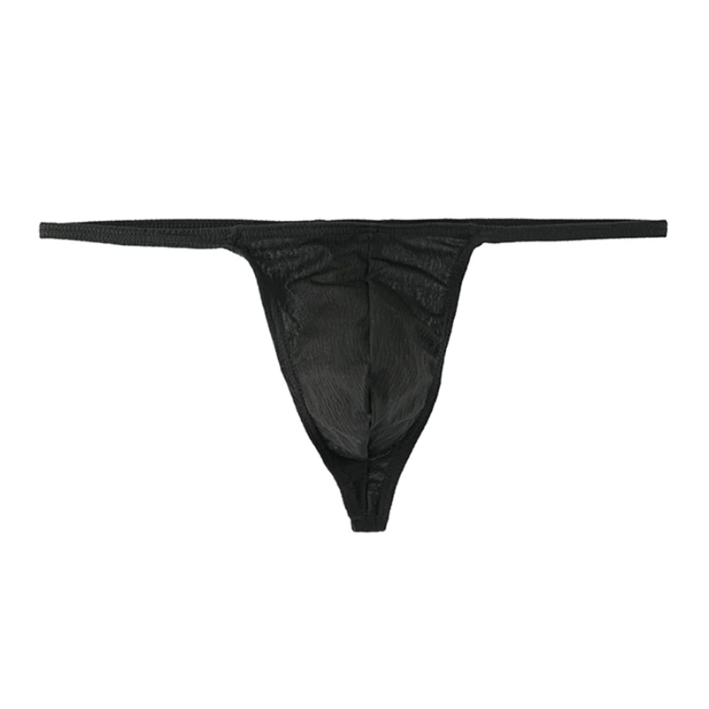 

Men Sexy Lingerie G-strings Texture Gay Bulge Pouch Low Rise Solid Underwear Sexy Accessories For Couple Unisex Panties Thongs